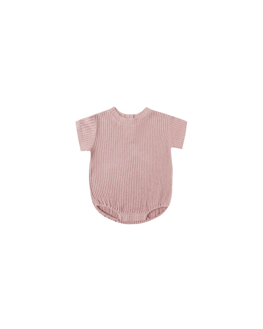 Relaxed Bubble Romper||Rose
