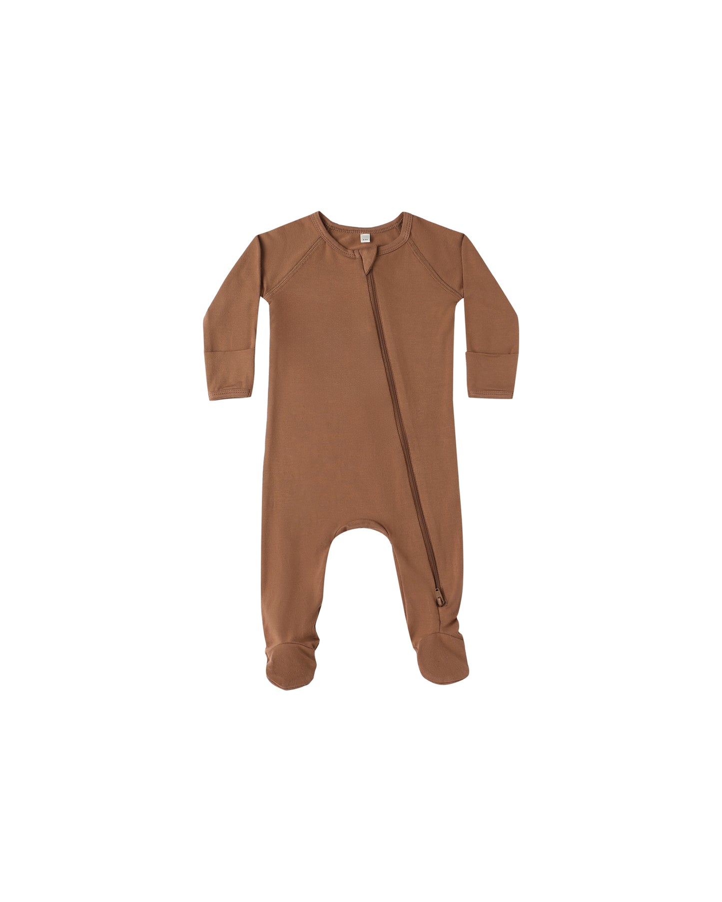 Bamboo Zip Footie||Cedar