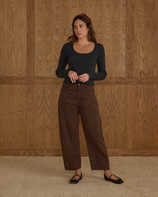 Barrel Denim|Leopard