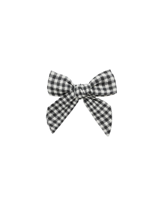 Bow||Black Gingham