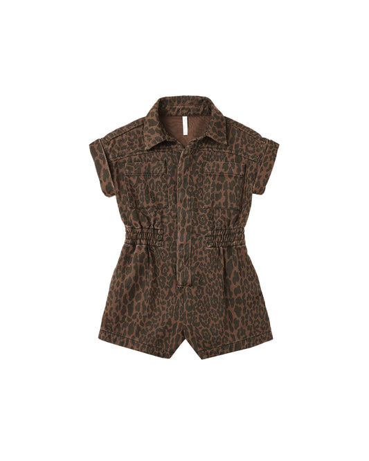 Utility Romper||Leopard