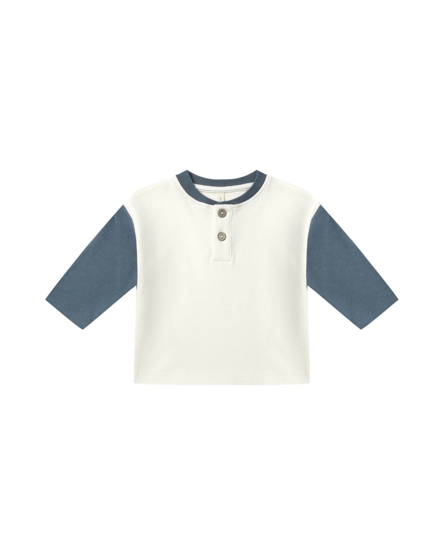 LS Henley Tee||Ocean