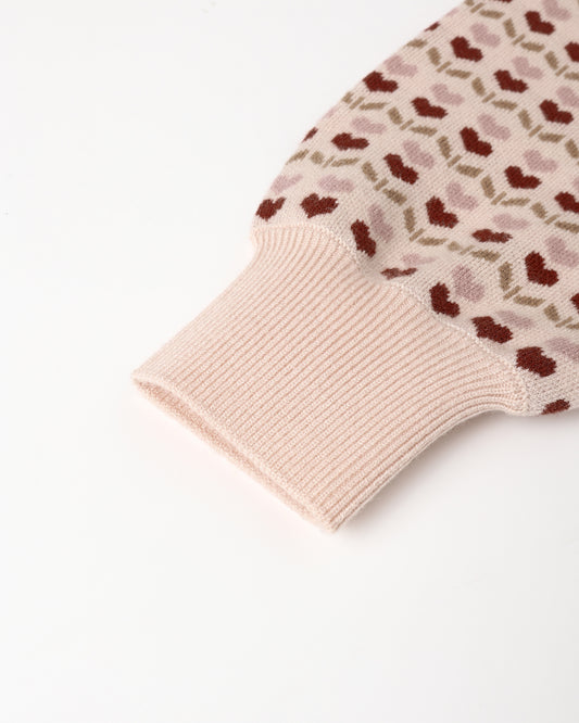 Jacquard Knit Set||Ruby Hearts