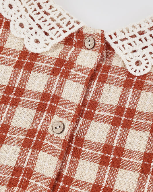 Heidi Dress||Red Plaid