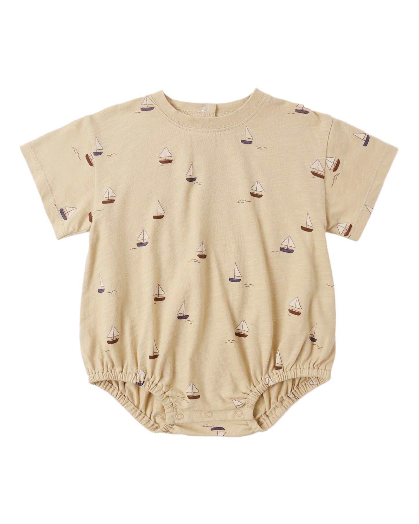 Relaxed Bubble Romper||Sailboats