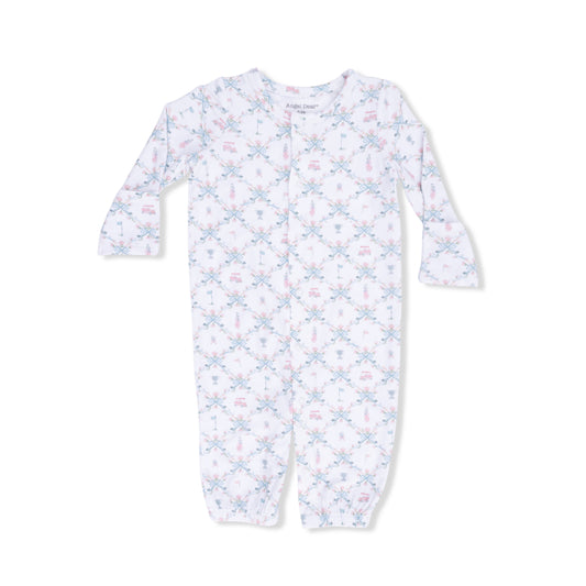 Golf Trellis Pink - Convertible Gown