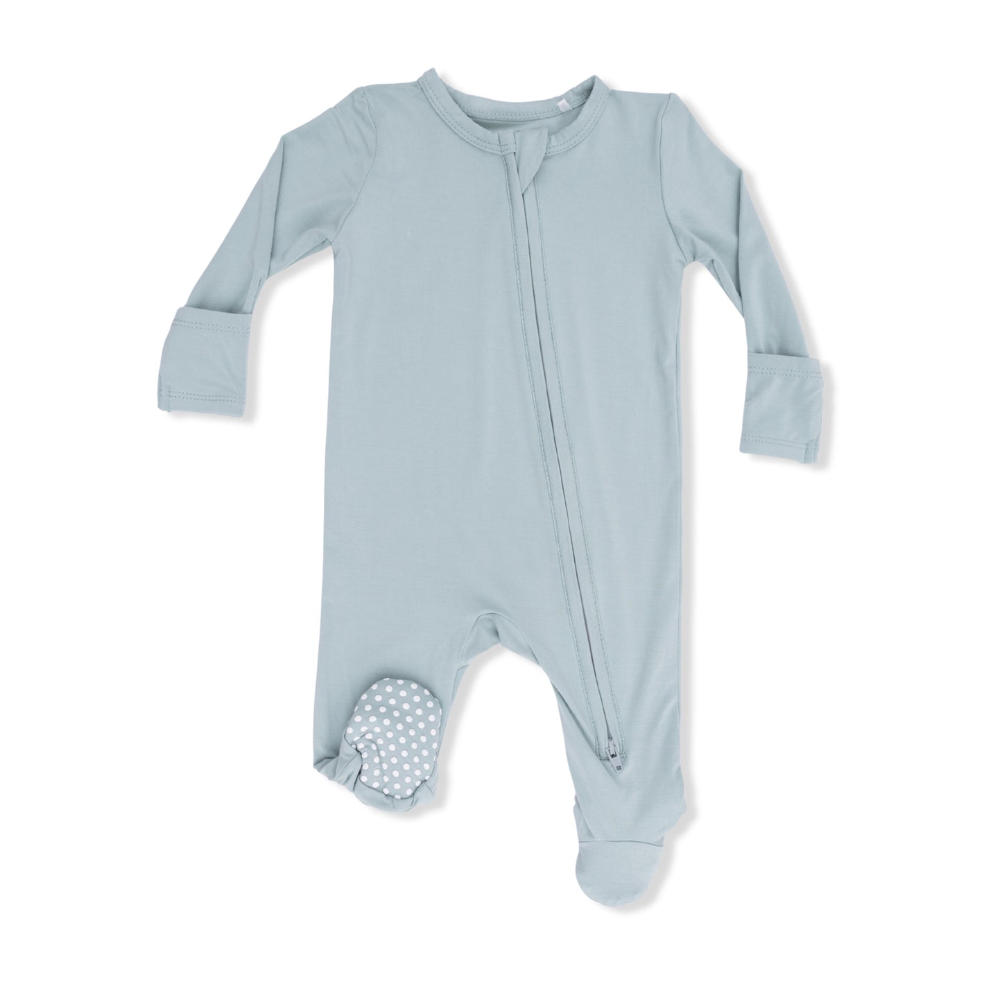 Solid Jadelite - 2Way Zip Footie