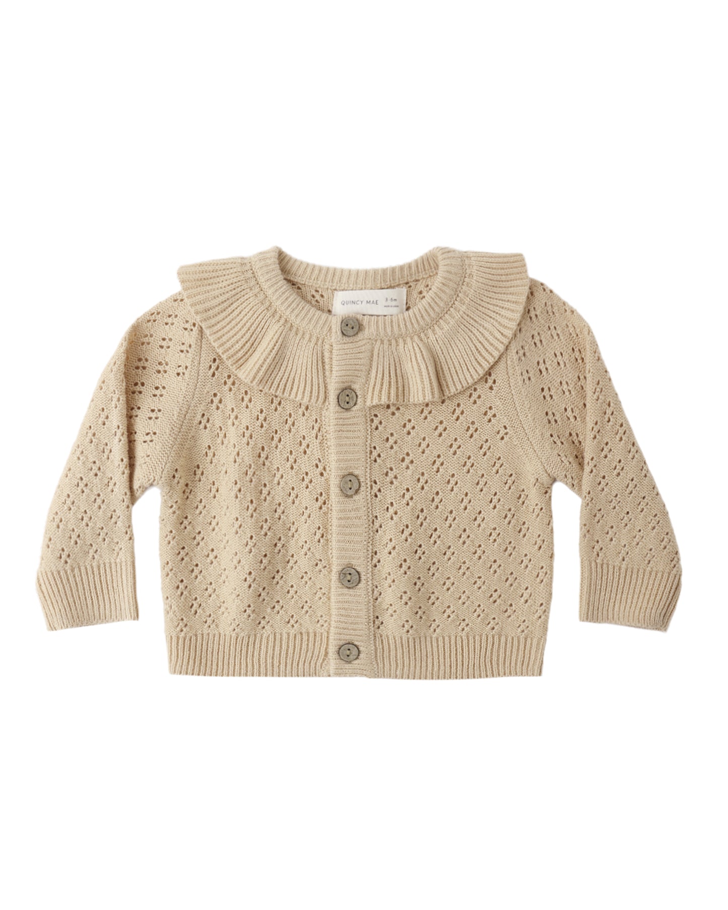 Ruffle Collar Cardigan Butterscotch