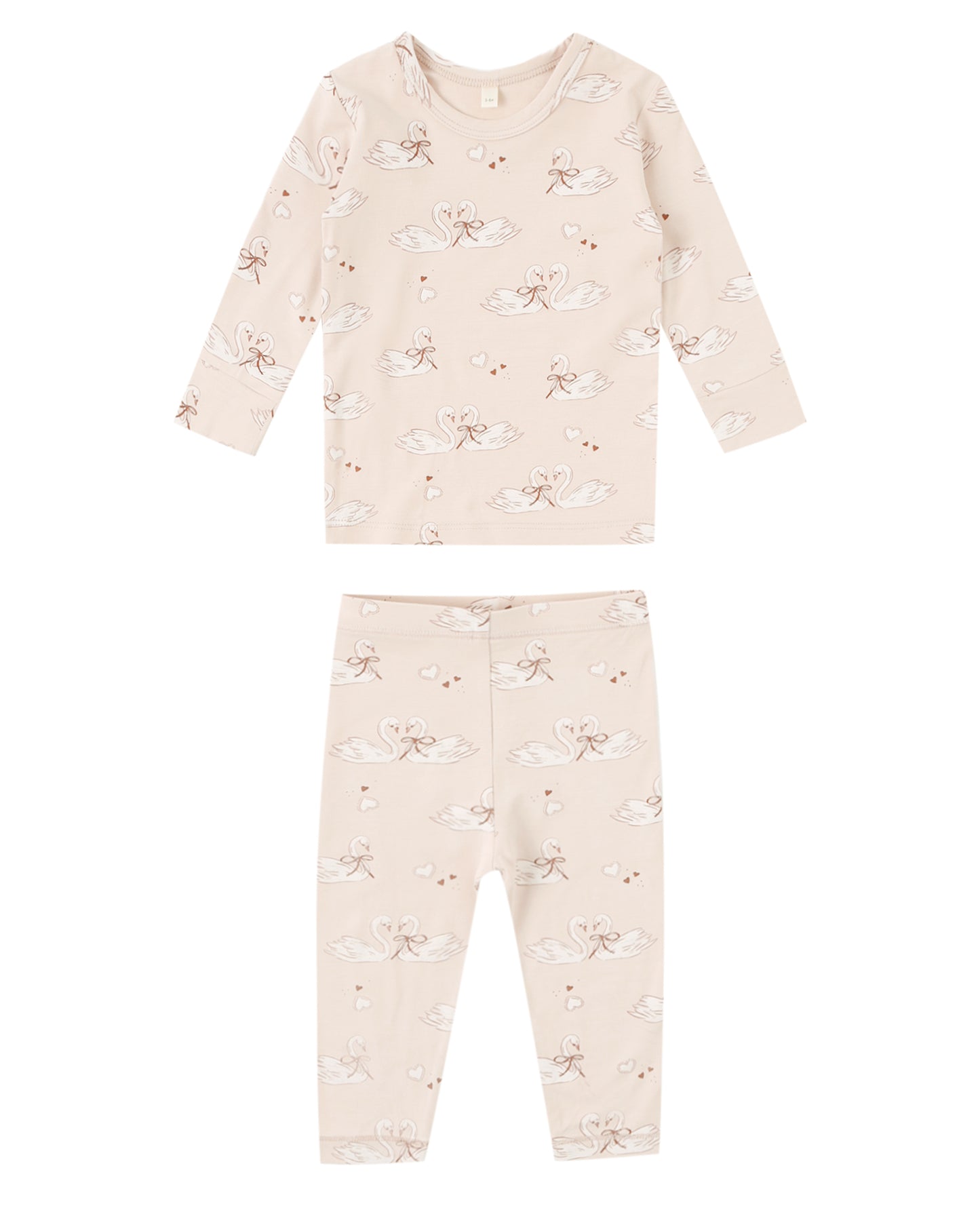 Bamboo PJ Set||Swans