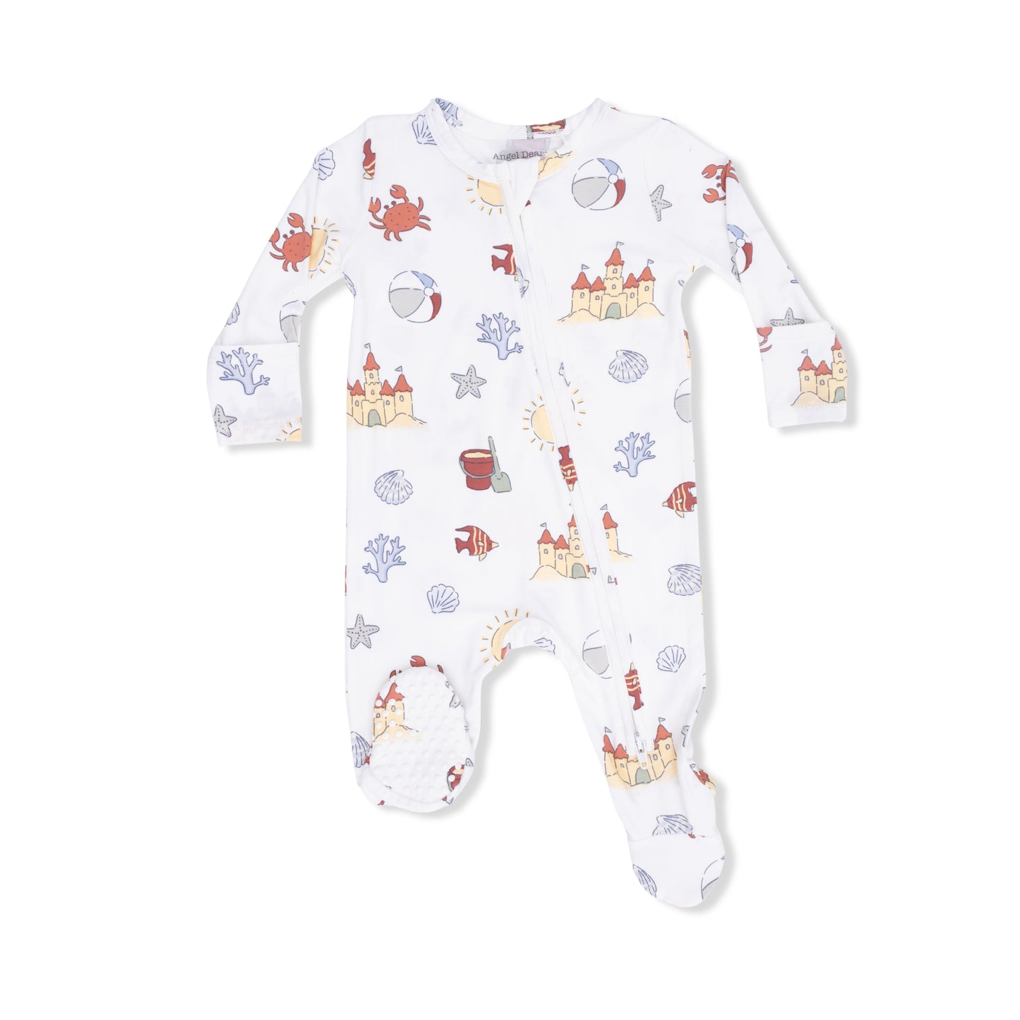 Sunny Sandcastles - 2Way Zip Footie