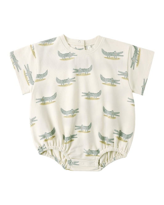 Relaxed Bubble Romper||Alligators