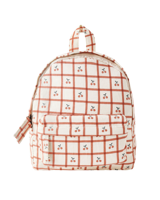 Mini Backpack||Cherry Check