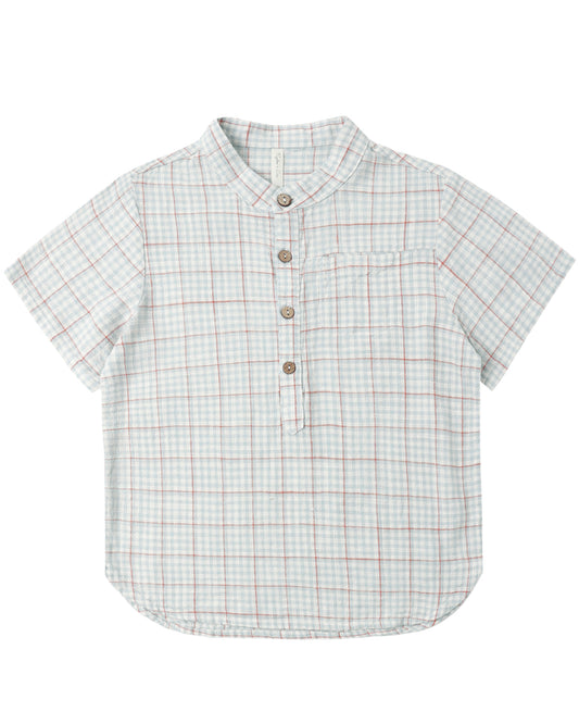 Mason Shirt||Light Blue Plaid