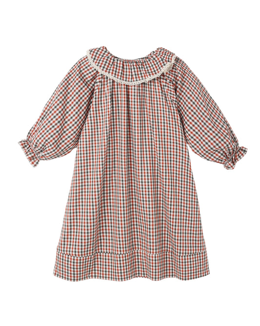 Girl's Nightgown Holiday Gingham