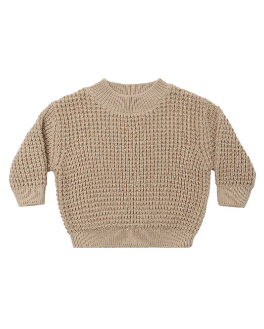 Chunky Knit Sweater Heathered Latte