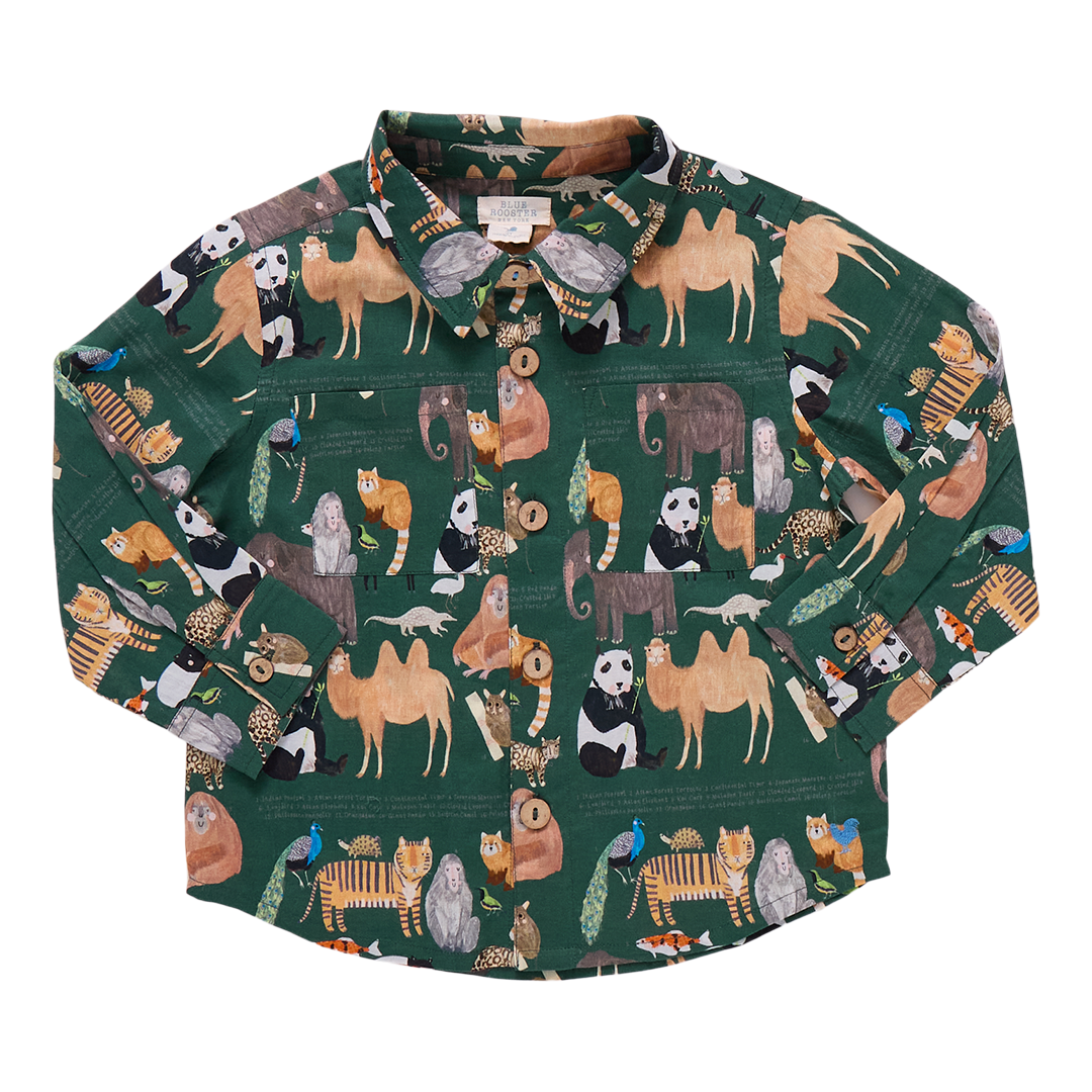 Boys Jack Shirt Animals of Asia