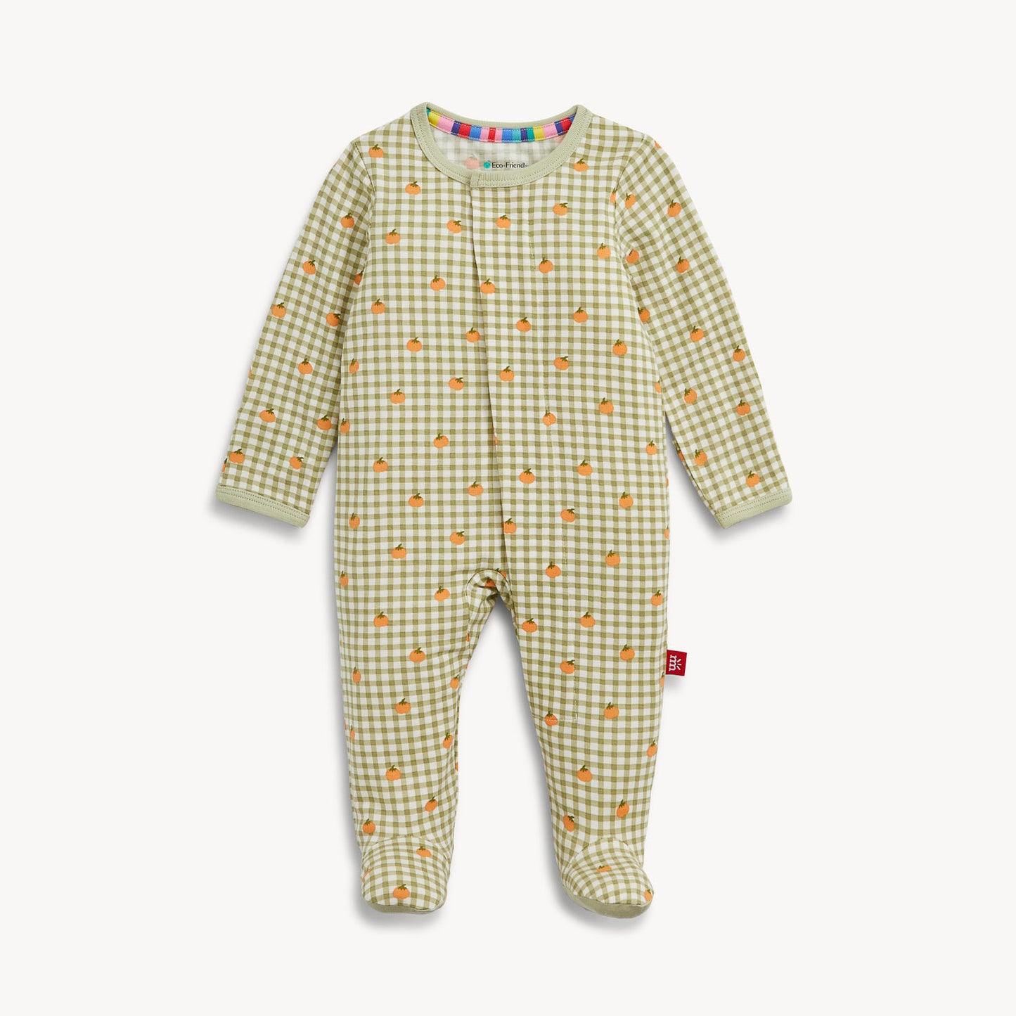 Pumpkin Plaid Modal Footie