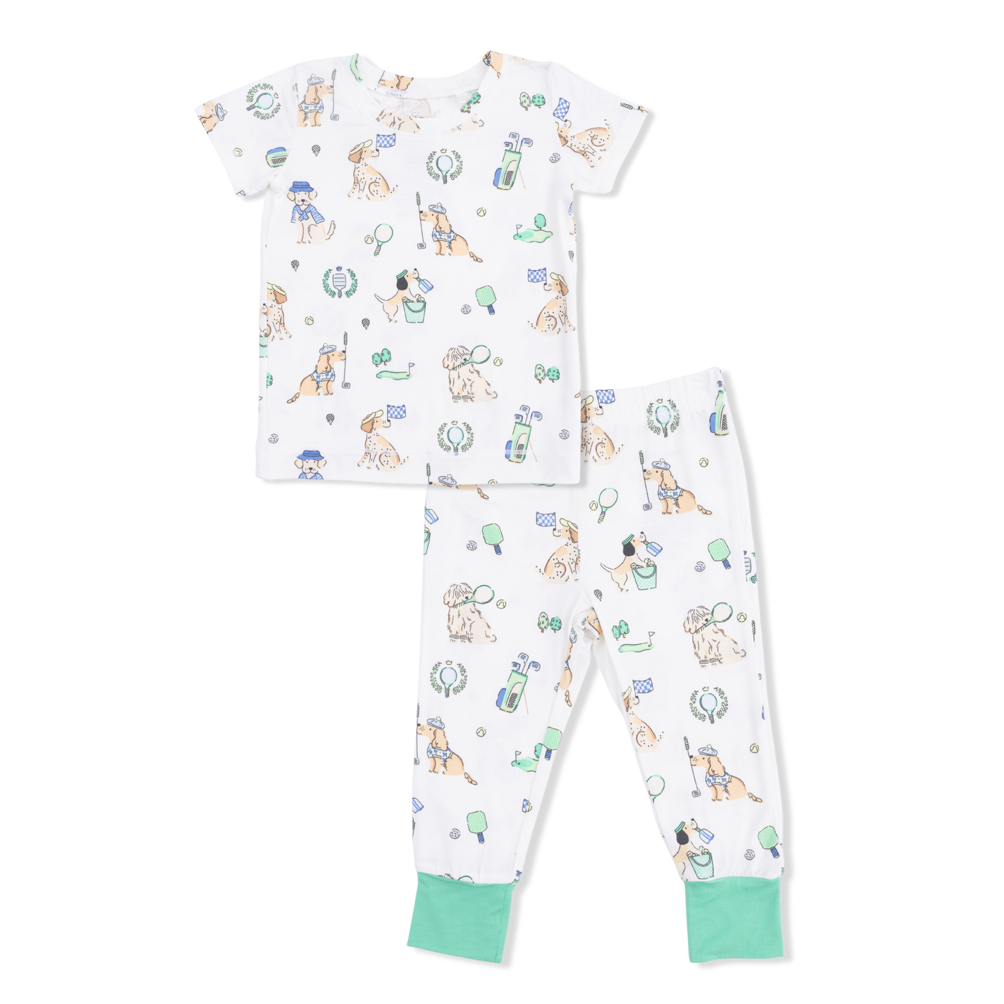 Country Club Dogs Neutral - SS Loungewear Set