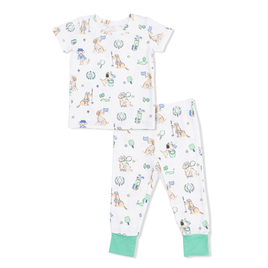 Country Club Dogs Neutral - SS Loungewear Set